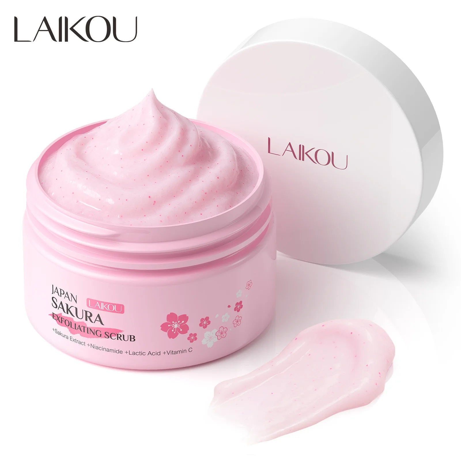 Sakura Exfoliating Scrub for Face & Body 100g - Natural Deep Cleansing Formula Scrubs Treatments Tidesmit