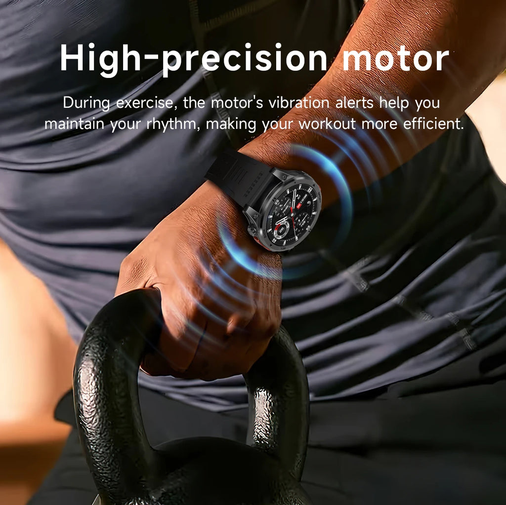 LIGE 2026 New GPS Path Smart Watch 530mAh Battery IP68 Waterproof Sports Run Tracker BT Call Outdoor Compass Military Smartwatch