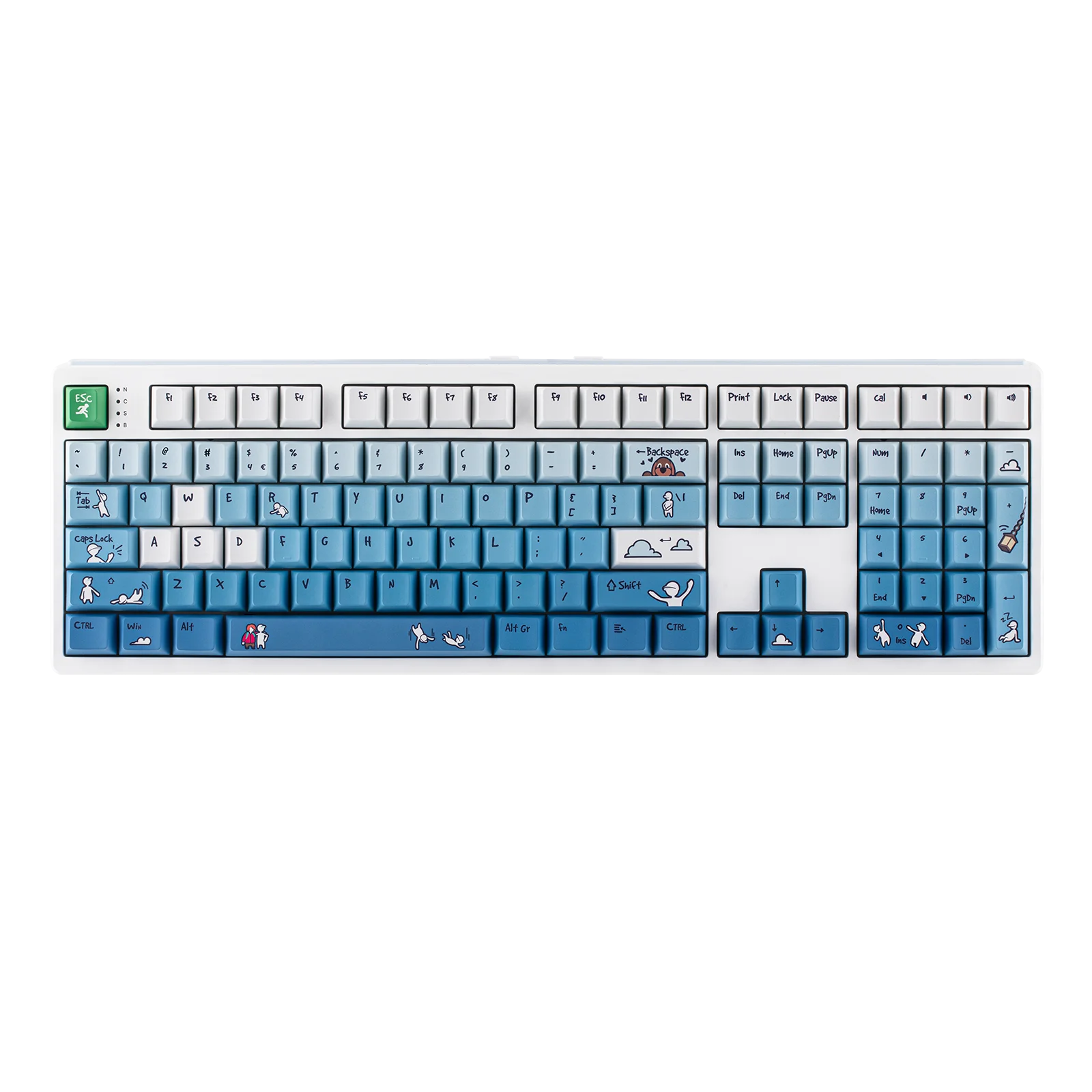EPOMAKER HE108 100% ANSI US QWERTY Layout Wired/BT/2.4Ghz Wireless Hall Effect Mechanical Keyboard with SOCD/DKS & Rapid Trigger