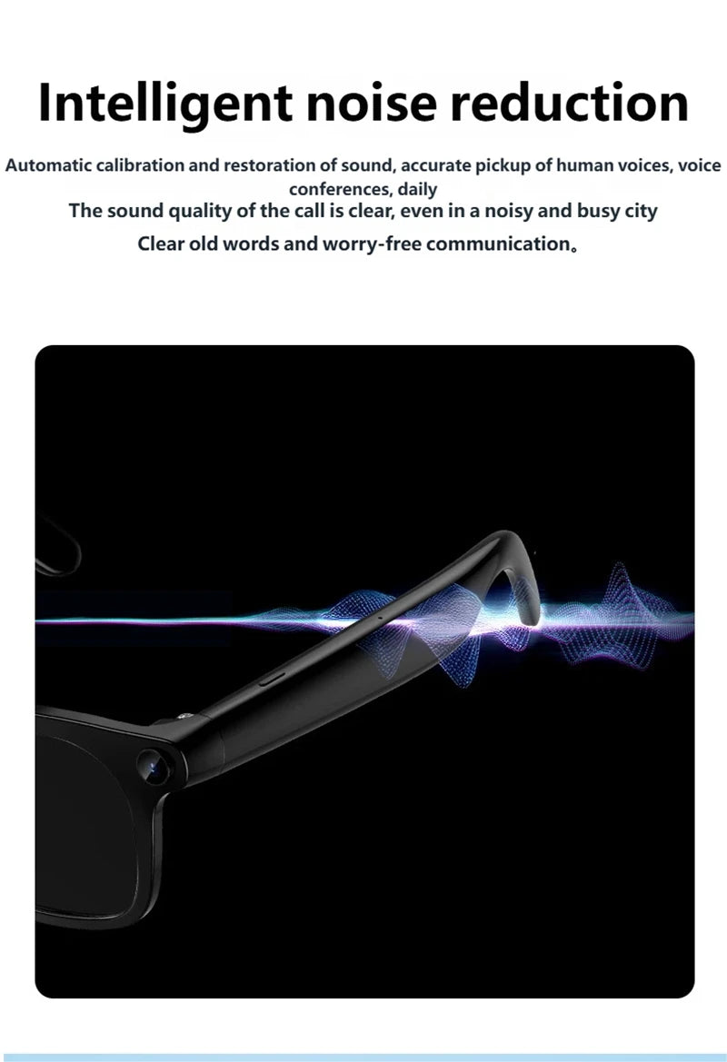 AI Smart Shooting Glasses | HD Voice Control Wide Angle Black Edition Tidesmit