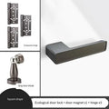 New High Aesthetic Minimalist Room Door Lock, Magnetic Silent Lock, Wooden Door Handle, Minimalist Style