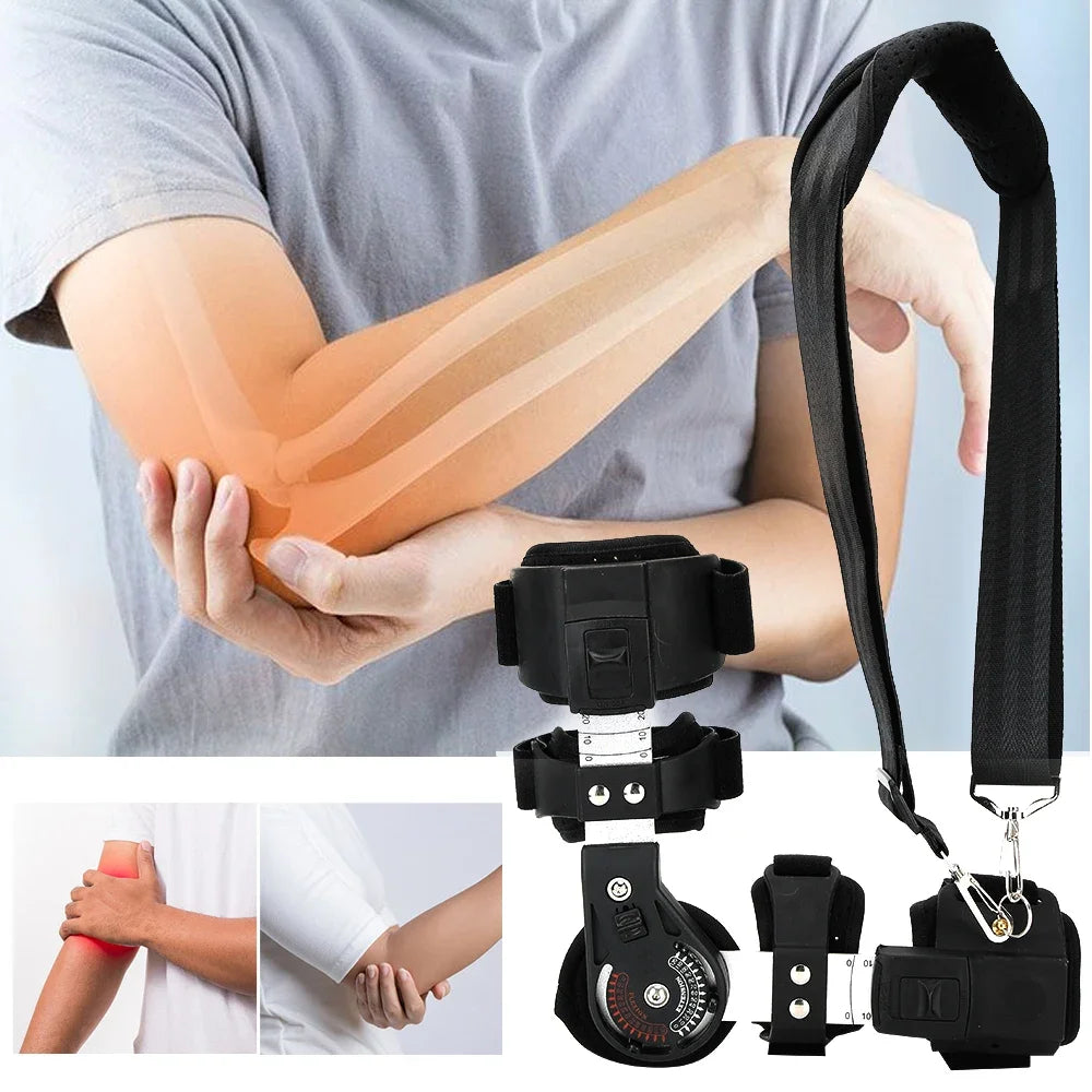 New Elbow Joint Fixation Brace ROM Hinged Shoulder Arm Sling Forarm Braces Support Splint Orthosis Adjustable Sling