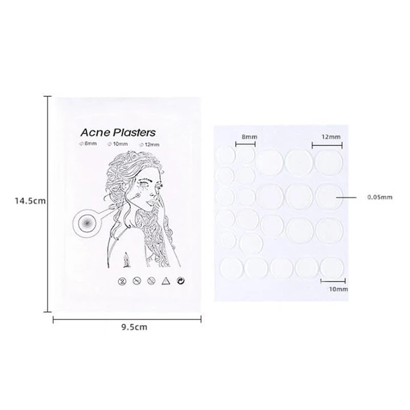 Hot Sale 72Pcs/2Sheets Acne Pimple Patch Clear Gel Invisible Acne Cover Stickers Pimple Remover Beauty Skin Care