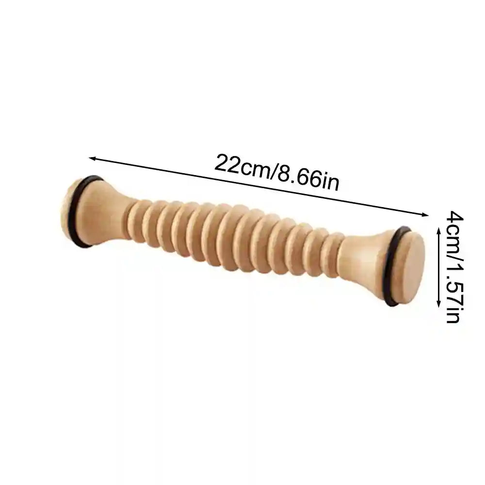 Wooden Foot Roller for Plantar Fasciitis Relief | Dual Manual Massage Tool Massage Roller Tidesmit