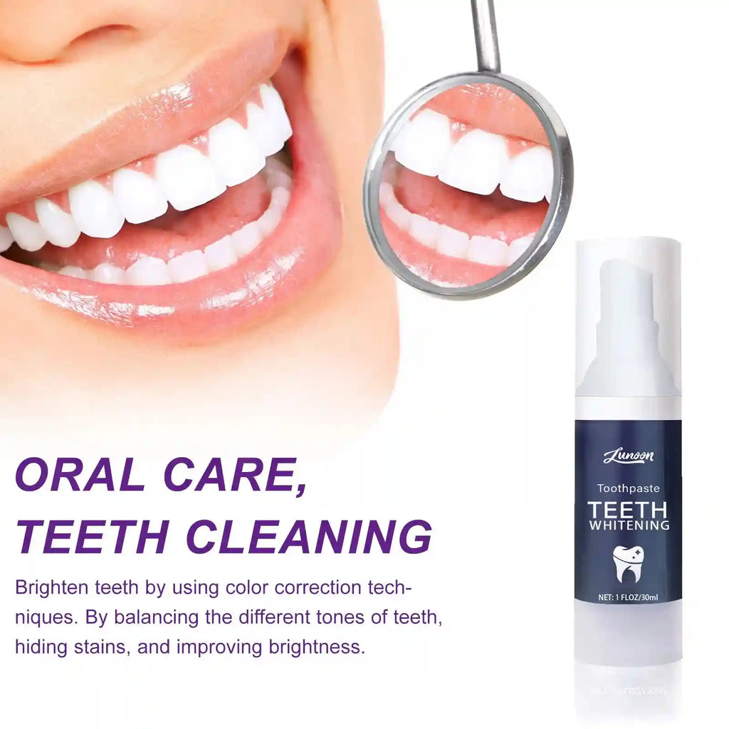 Tidesmit V34 teeth whitening toothpaste and 5D whitening strips for professional oral hygiene and fresh breath
