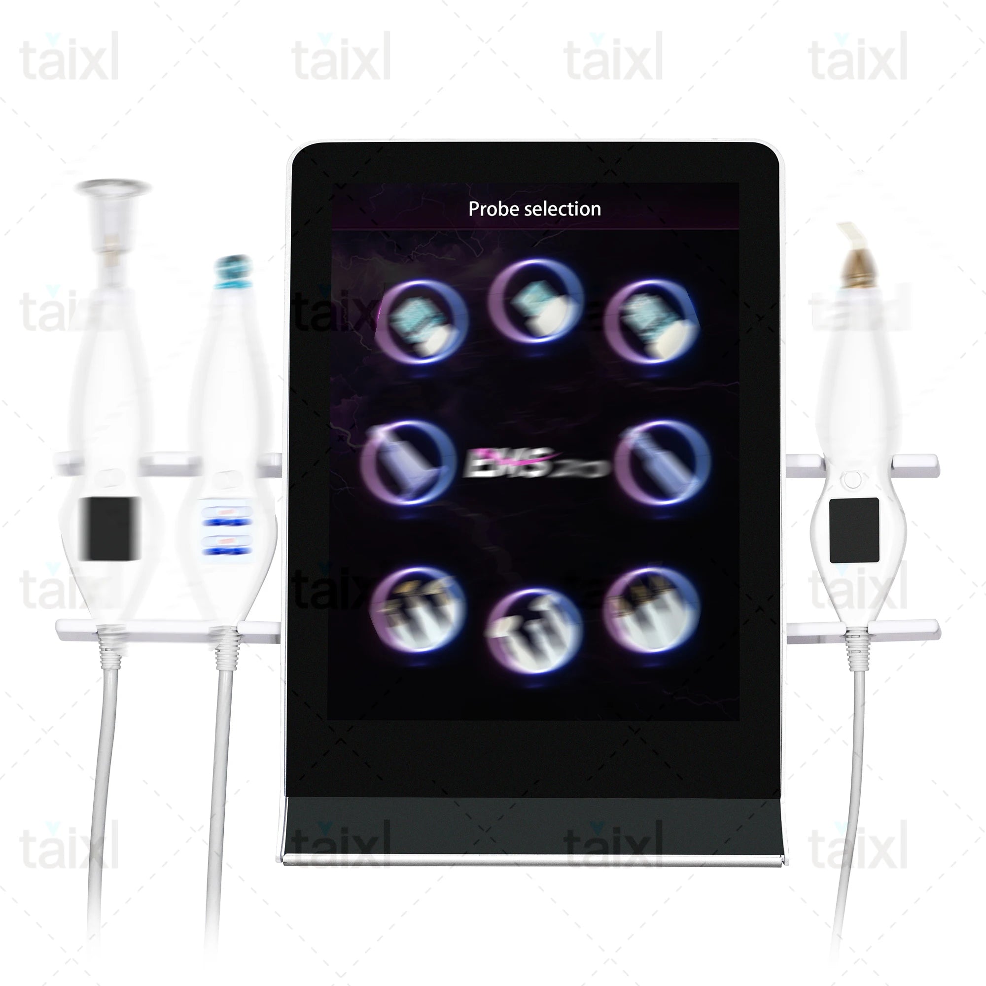 Tidesmit 8-in-1 medical grade plasma therapy device showing adjustable hot and cold facial pigmentation settings