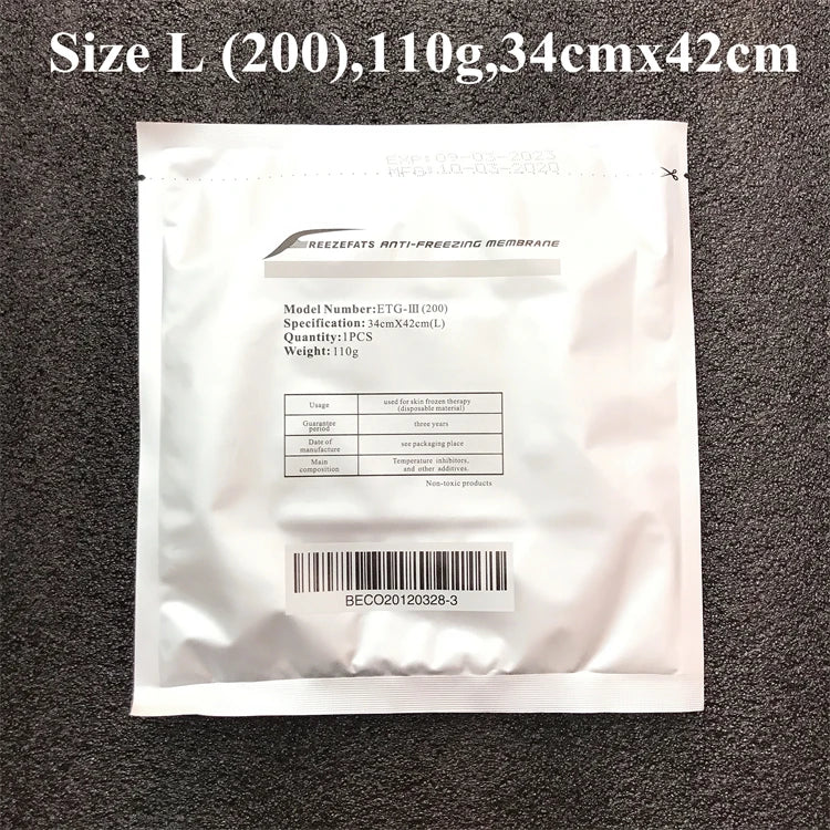 Antifreeze Membrane Pads for Cryotherapy - 10 PCS 42x34cm by Tidesmit Fascia Gun 110G (42cmx34cm) 10 PCS Tidesmit