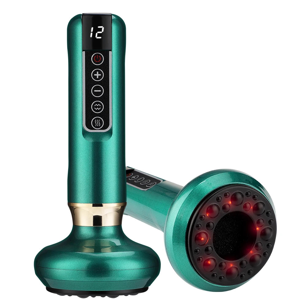 Electric Cupping Massager with Infrared Heat - 12 Gear Muscle Relief Body Shaping Massage Equipment Tidesmit
