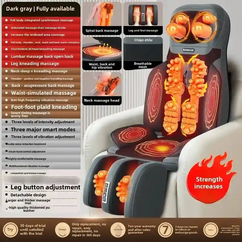 Tidesmit Full Body 5-in-1 Folding Electric Massager with Heat Therapy Massage Roller 5 in 1 Tidesmit