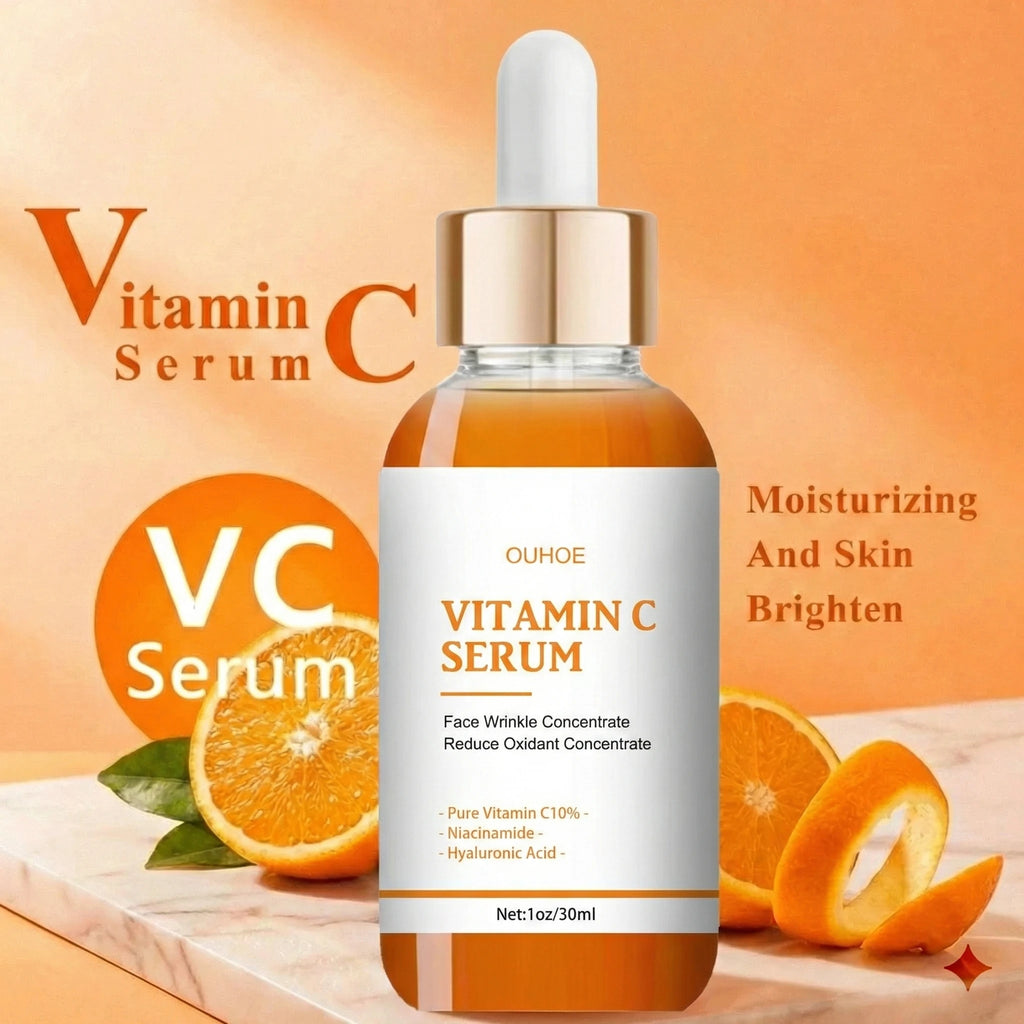 Wrinkle remover with vitamin c,fading firming facial serum,fine lines,anti-aging essence,whitening, lightens,nourishes skin care