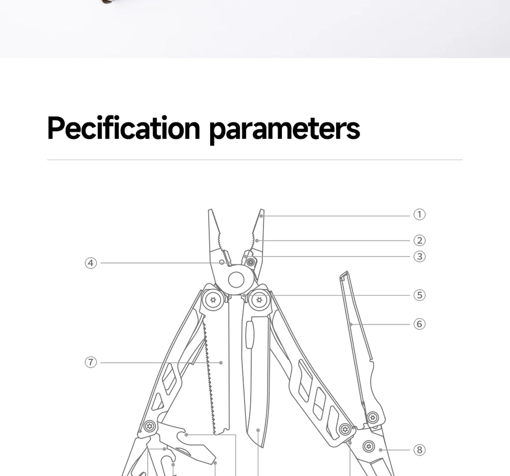 NexTool Flagship Pro 16-in-1 Multi-tool Pliers EDC Folding Knife Camping Gear Outdoor Survival Kit Portable Tool Set