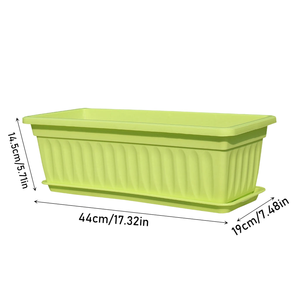 Plastic Vegetable Planters Rectangular Flowerpots For Balcony Indoor Gardening Breathable Plants Pots Garden Tools