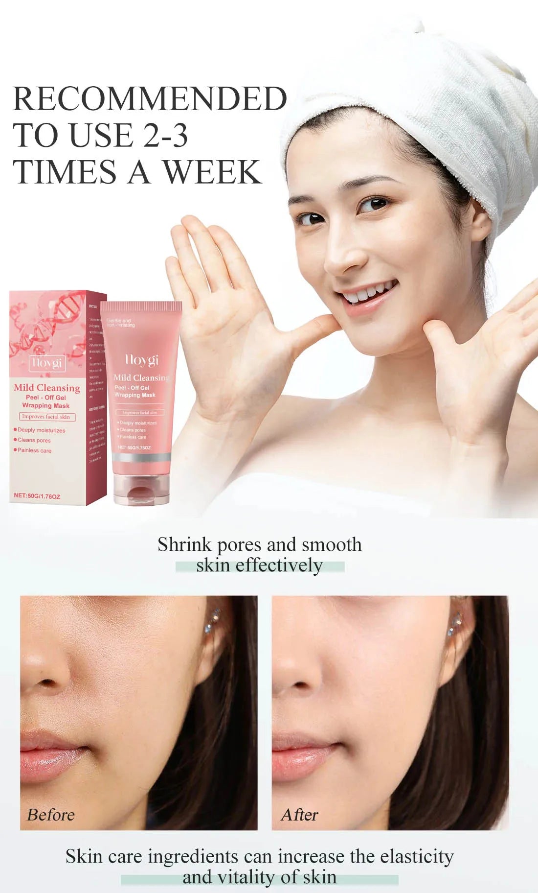 Hot Sale Collagen Facial Mask - Deep Moisturize, Reduce Wrinkles, Pore Care - Vegan & Cruelty Free - Fast Shipping"