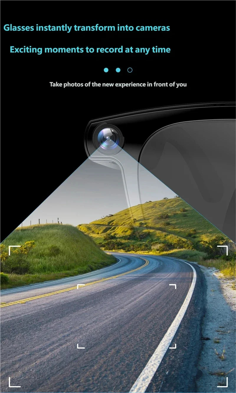 Smart Glasses with AI Voice Translation & Video Recording - Tidesmit Tidesmit