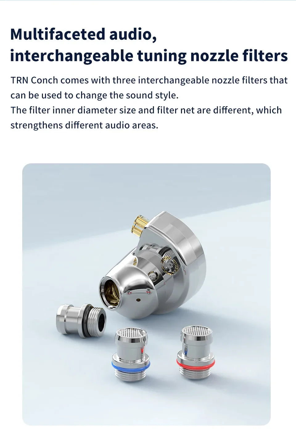 TRN Conch Earphone High-Performance DLC Diamond Diaphragm Dynamic in-Ear Monitors Music Monitors Tuning Wireless earbuds trn v80 Tidesmit