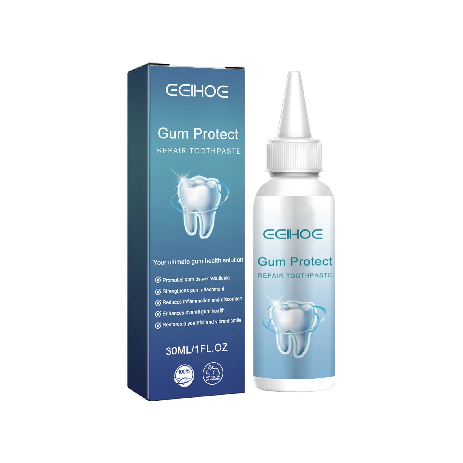 Tidesmit rapid repairing gum atrophy toothpaste for dental allergy relief and deep cleaning of tooth caries