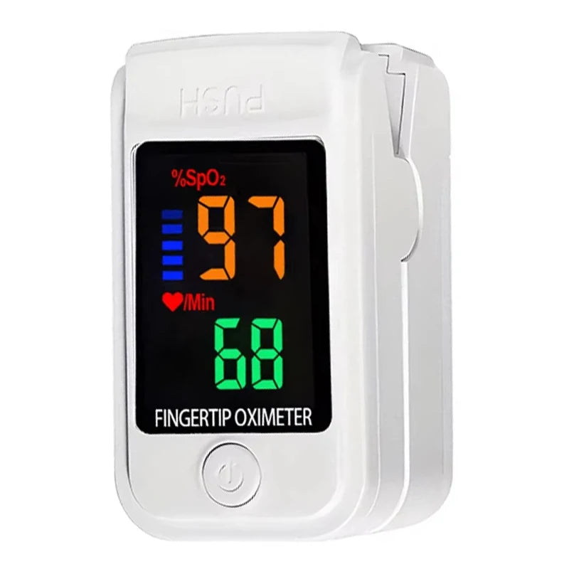 4 Colors Oximeter Portable Fingertip Pulse Blood Oxygen Saturation Monitor LED Display Fingertip Oximeter Testing SPO2