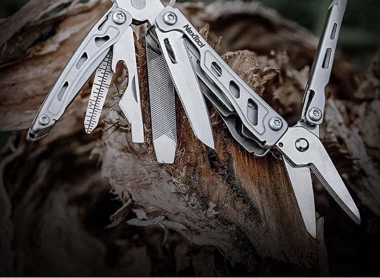 NexTool Keychain Mini Flagship F12 Folding Multi Tool 15 In 1 Screwdriver Pliers File Ruler Bottle Opener Scissors EDC Hand Tool