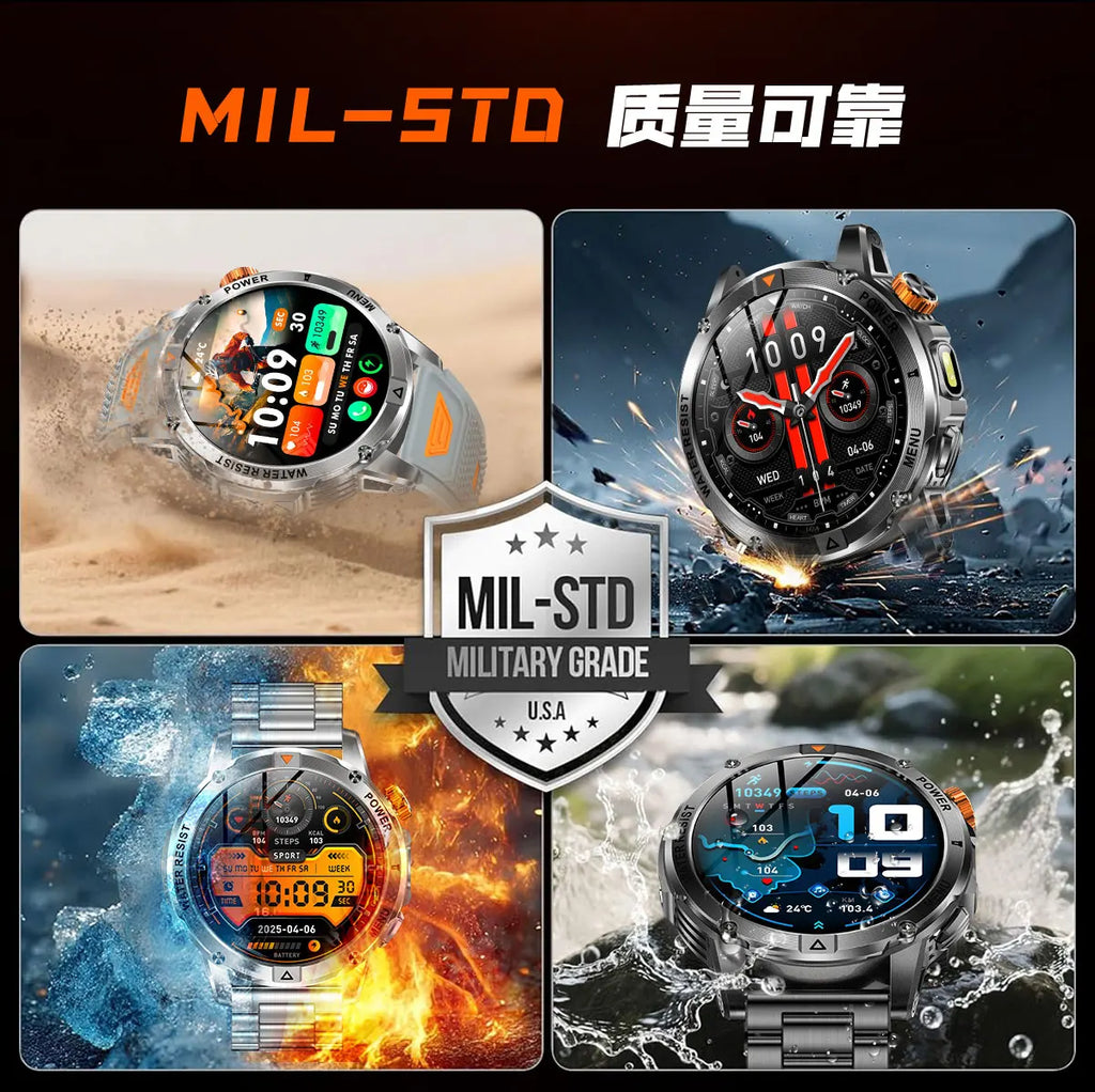 YLL-AK93 Outdoor Sport for Smart Watch Fitness Tracker Sleep Tracker IP67 Waterproof Heart Rate Monitor AMOLED Screen