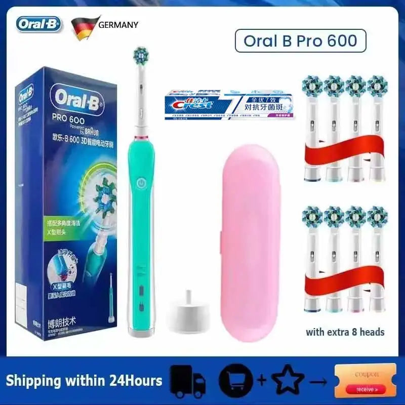 Oral B Sonic Electric Toothbrush PRO4000 RPO600 D12 Vitality Rotating Tooth Brush for Adults Oral Cares Rechargeable Waterproof