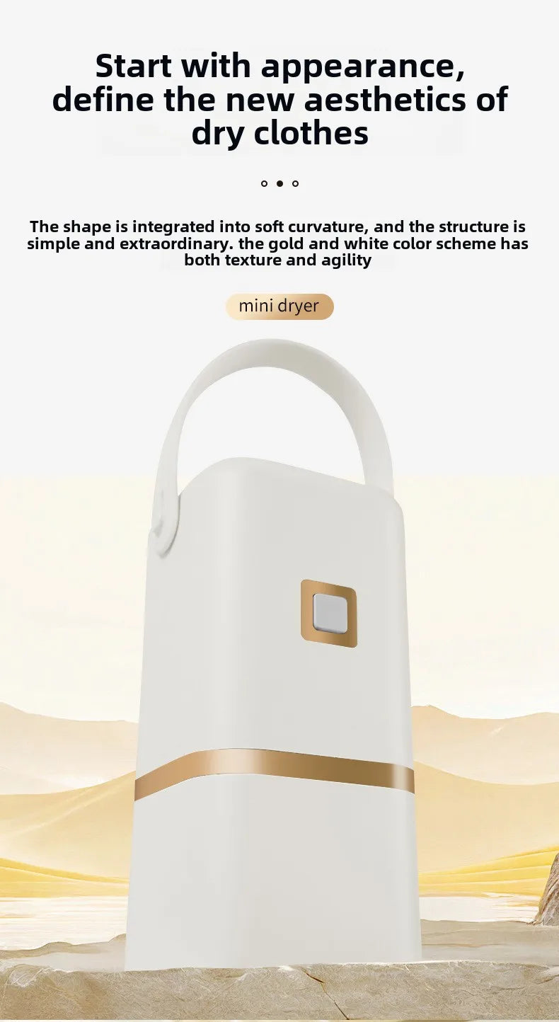 Tidesmit portable compact electric dryer for dorms, showing foldable space-saving laundry drying machine design.