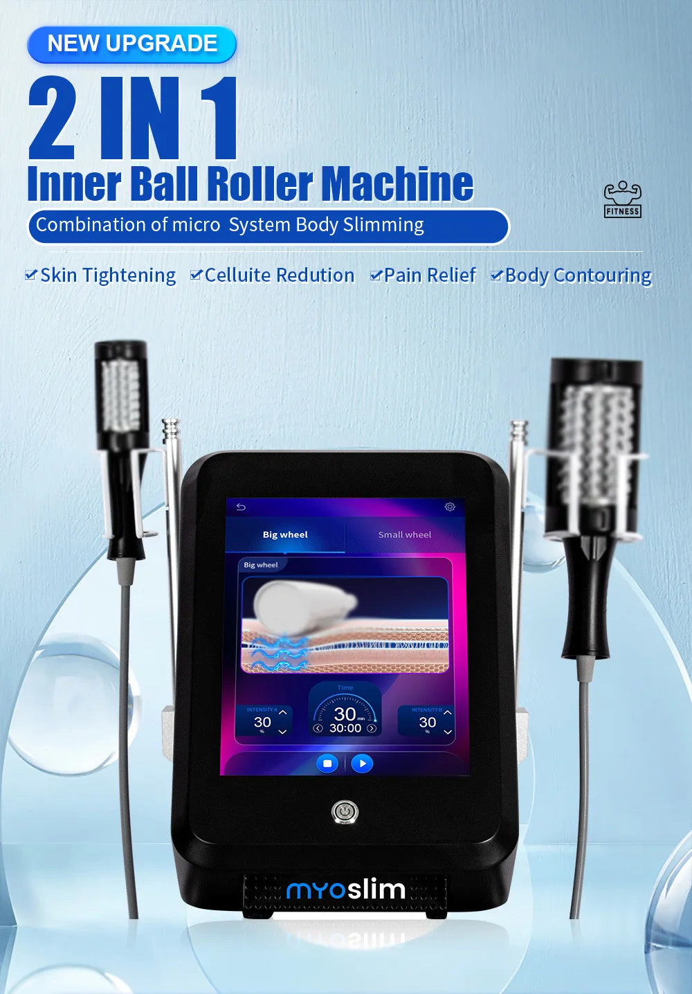 EMS Inner Ball Roller Massager for Cellulite Reduction - Tidesmit Body Shaping Massage Equipment Tidesmit
