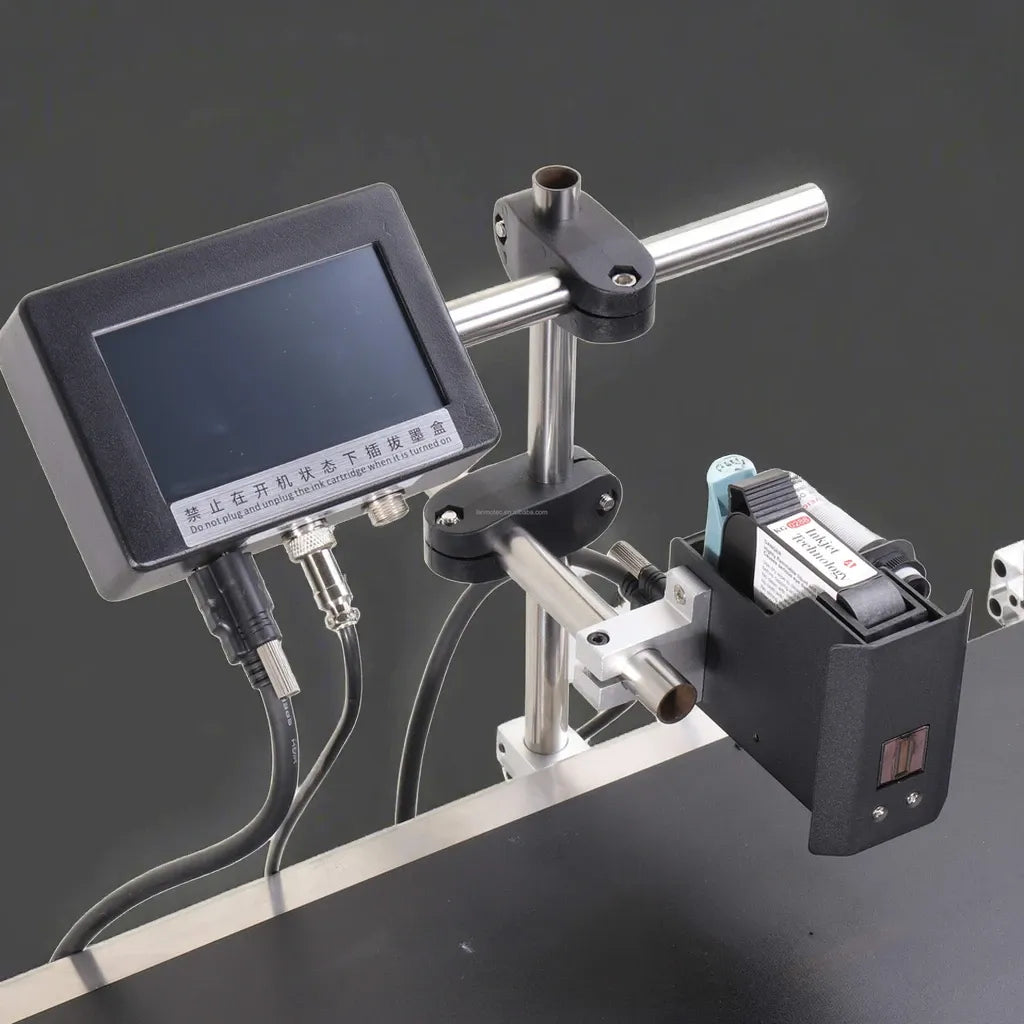 Hot Selling Electric Inkjet Date & Batch Coding Machine With Barcode For Pill Bottles Plastic Packaging Cartons