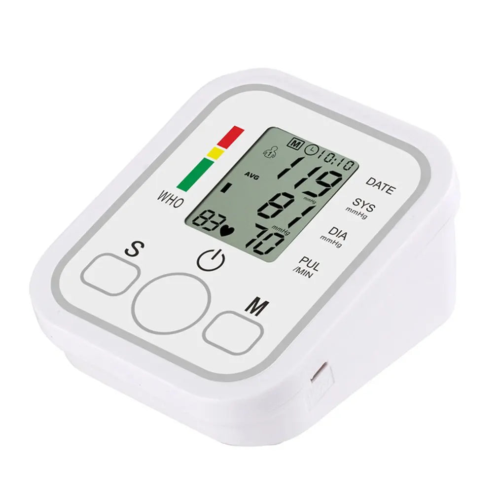 Tensiometer Heart Rate Pulse Meter BP Monitor Healthy Digital Arm Blood Pressure Meter Cuff Medical Automatic Pressure Tonometer