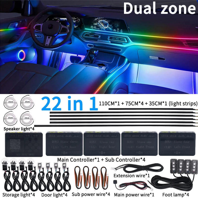 Professional LED Ring Light Kit with Adjustable Color Temperature 22 in 1 Symphony Tidesmit