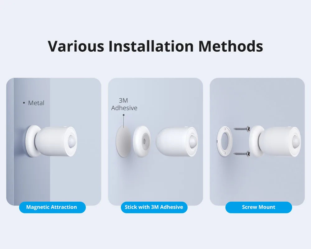 SONOFF SNZB-03P ZigBee Motion Sensor Smart Light Detection Motion Trigger Alarm Work with ZBBridge via EWeLink APP Alexa Google