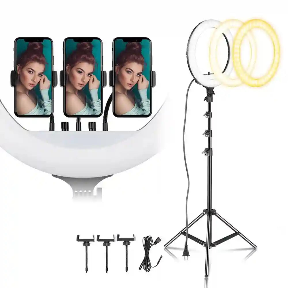 18 Inch LED Ring Light for Content Creation with Remote Control Tidesmit