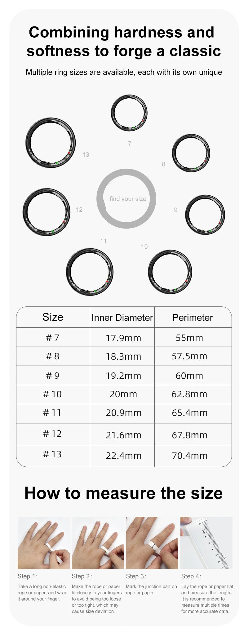 R08 Smart Ring with Charging Case Men Women Health and Sleep Monitor Heart Rate Monitoring 5ATM Waterproof Multi Sport Mode