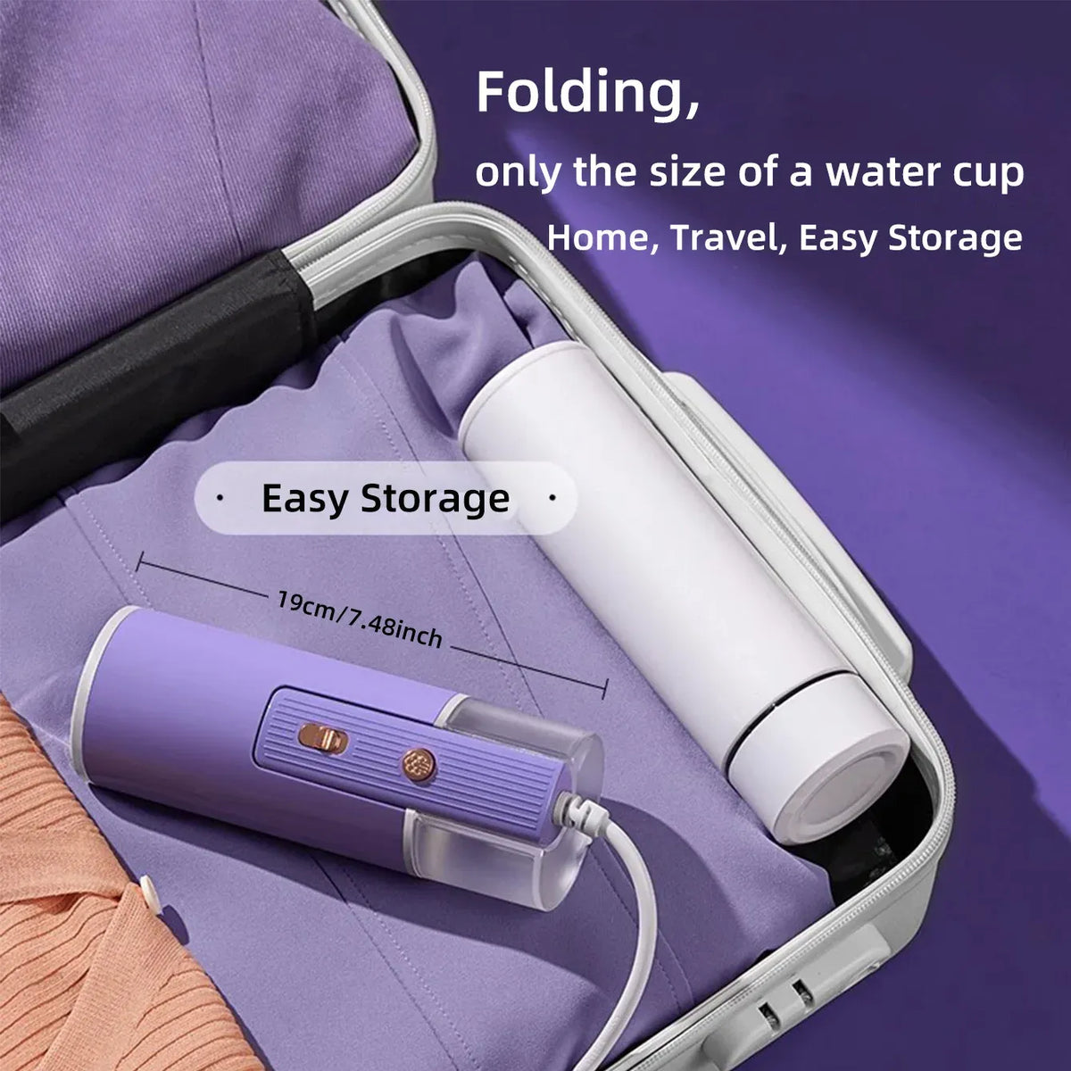OBOVAY Handheld Garment Steamer 800W Foldable