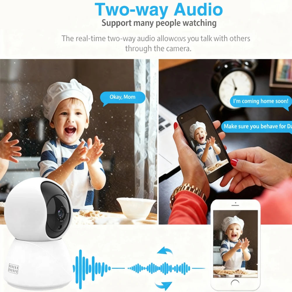 5MP 2K Tuya Smart Mini WiFi IP Camera Indoor Wireless Surveillance Auto Tracking Of Human Home Security CCTV Baby Pet Monitor