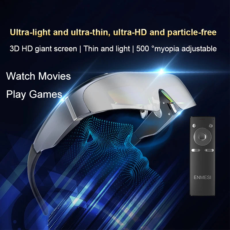 3D Android Smart Glasses VR Headset | 512GB OLED Spatial Display Tidesmit