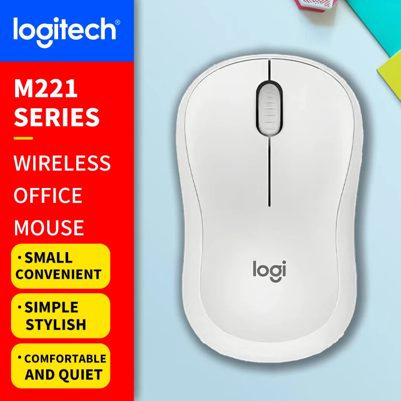 Logitech (M) Series Wireless Wired Office Mouse for Laptops, Quiet and Portable for Business and Home Use M650 M350 M350P M185