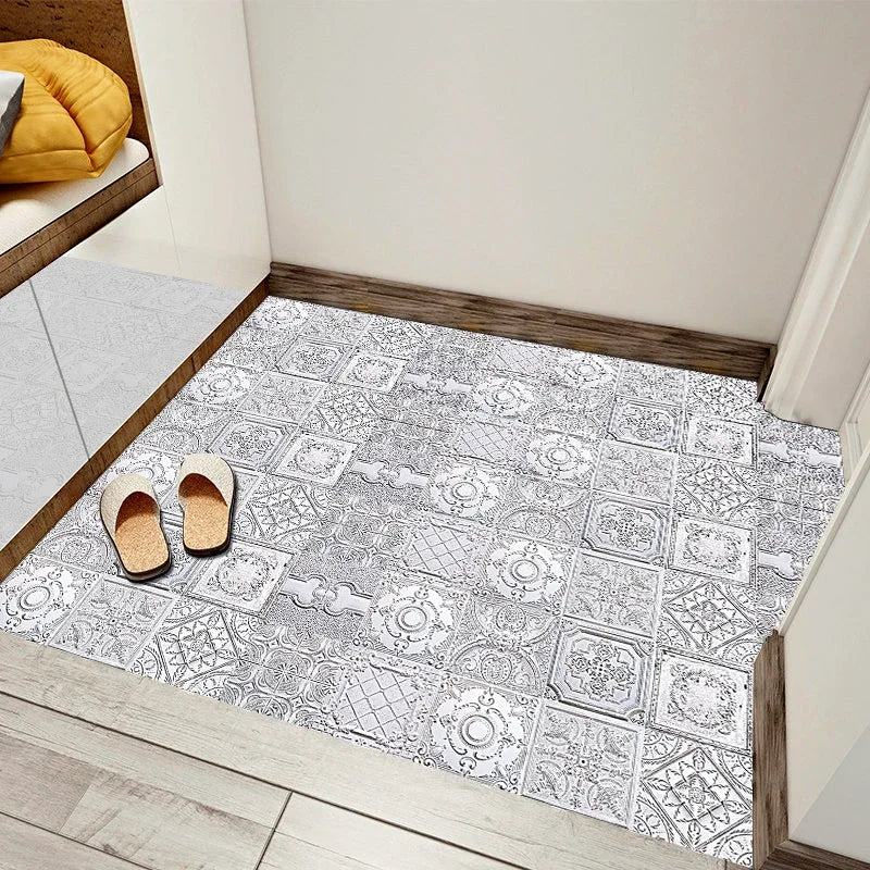 29 Styles Thickened Frosted Tiles Floor Sticker Kitchen Bathroom Home Renovation Wallpaper Waterproof Non-slip Art Wall Decals