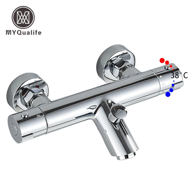 Thermostatic Shower Faucet Mixing Valve Thermostatic Faucet Shower Faucet Bathroom Combination Water Long Spout Bathtub Faucet