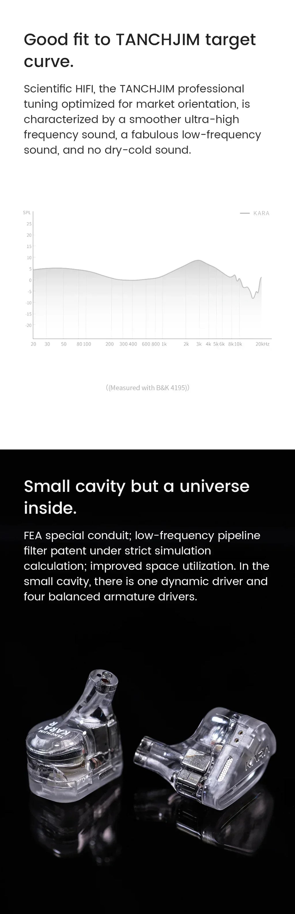 TANCHJIM Kara Hybrid In-Ear Monitors 1DD+4BA HiFi IEMs by Tidesmit Tidesmit