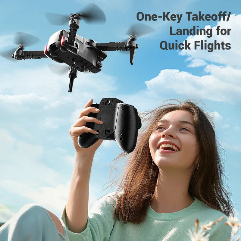 Mini Camera Drone with HD Optics - Foldable Beginner Quadcopter Tidesmit
