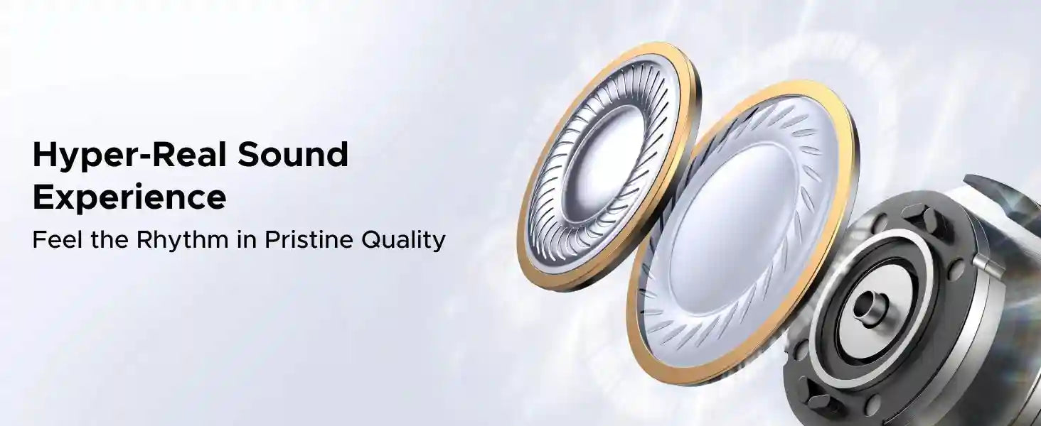Wireless Headphones with 30H Playtime and 4 Mic Hands-Free Calls Tidesmit