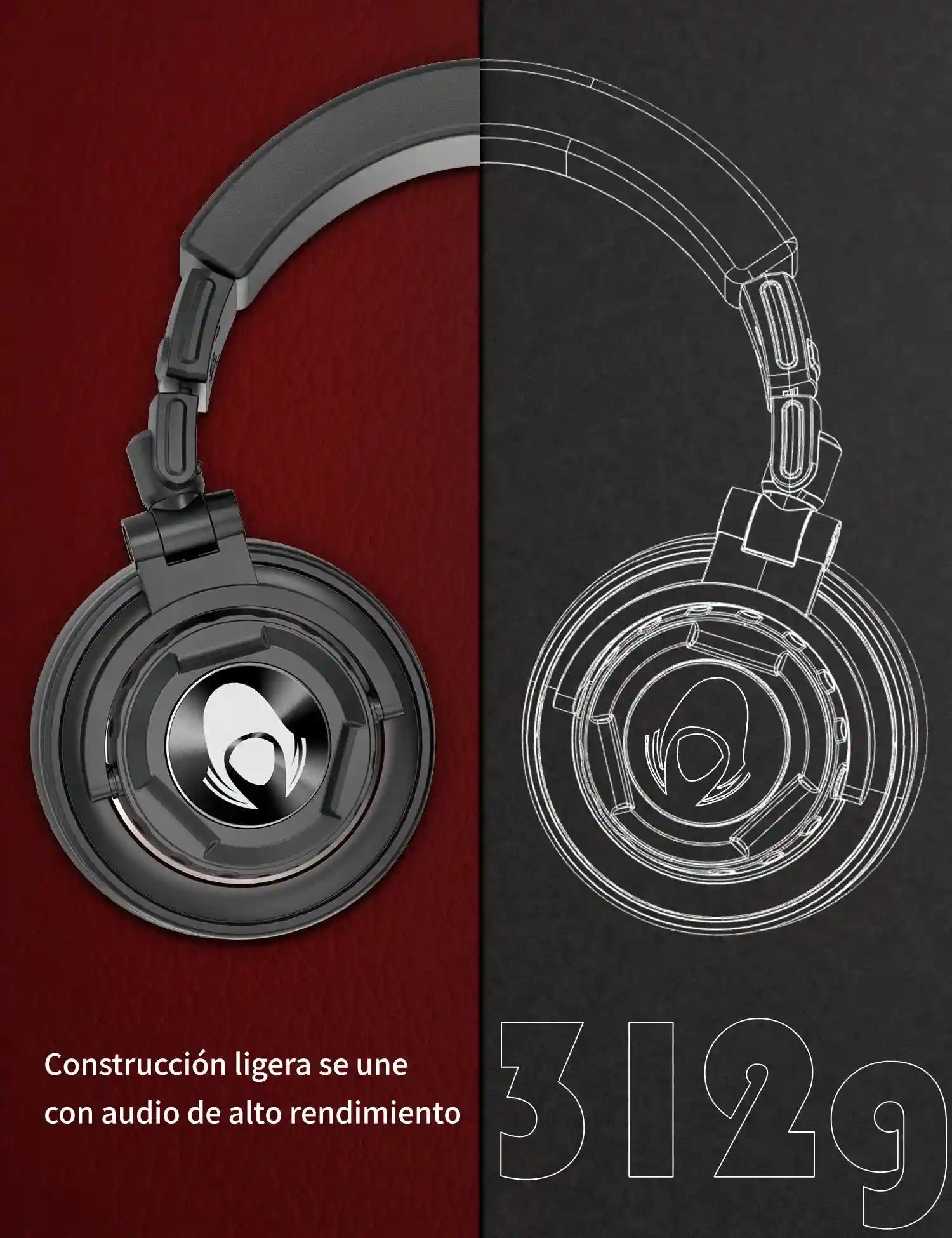 Wired Studio Monitor Headphones - Tidesmit Ti660x Professional Audio Tidesmit