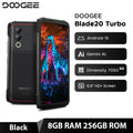 DOOGEE Blade20 Turbo 5G Rugged Phone - 8GB/256GB Global Version AE 8GB 256GB Black EU Plug China Mainland|Global Version