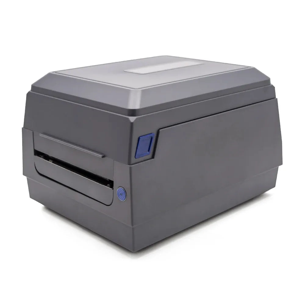 Desktop 110mm Barcode Shipping Label Printer USB Interface Thermal Transfer Printer With Ribbon