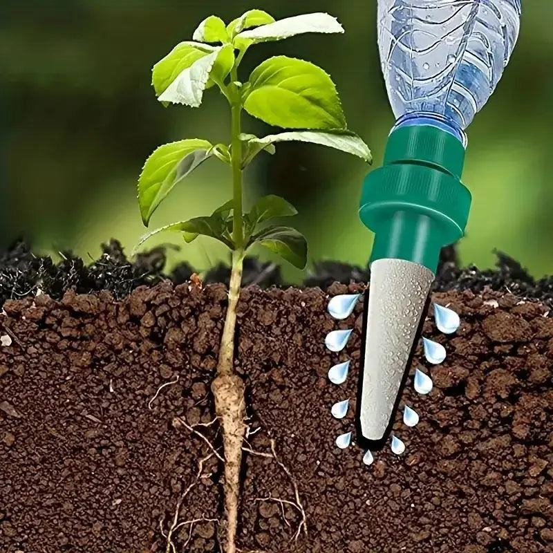 4Pcs Automatic Plant Drip Irrigation Water Stake For Garden Ceramic Self Watering Spikes Vegetable Garden Drip Watering System