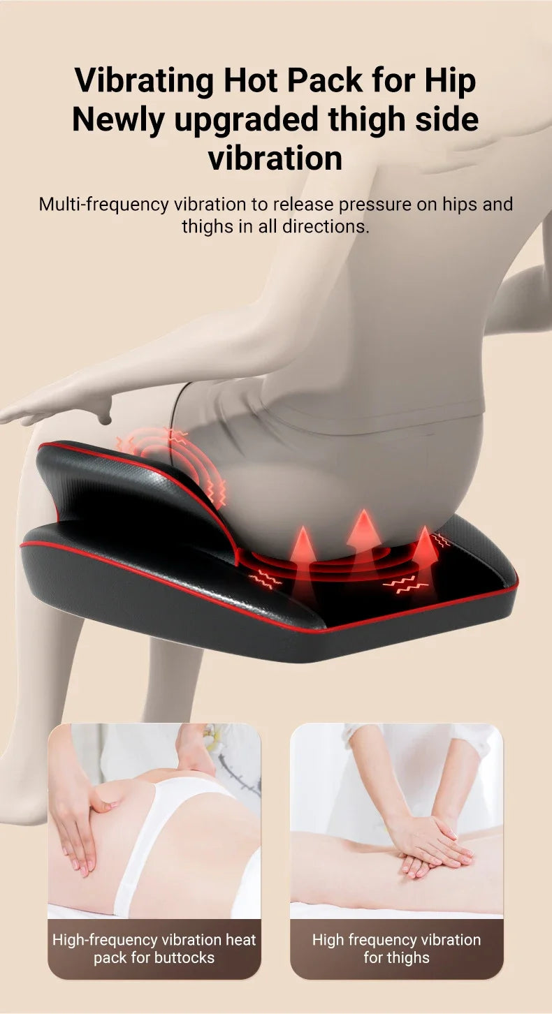 Electric Massage Pillow for Muscle Relief with Heat Therapy - QWW728 Massage Chairs Tidesmit