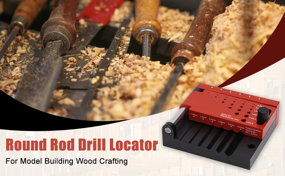 Plastic Borehole Positioner Locator Round Rod Center Drilling Fixture Tool For DIY Hobby Model Making Accessories