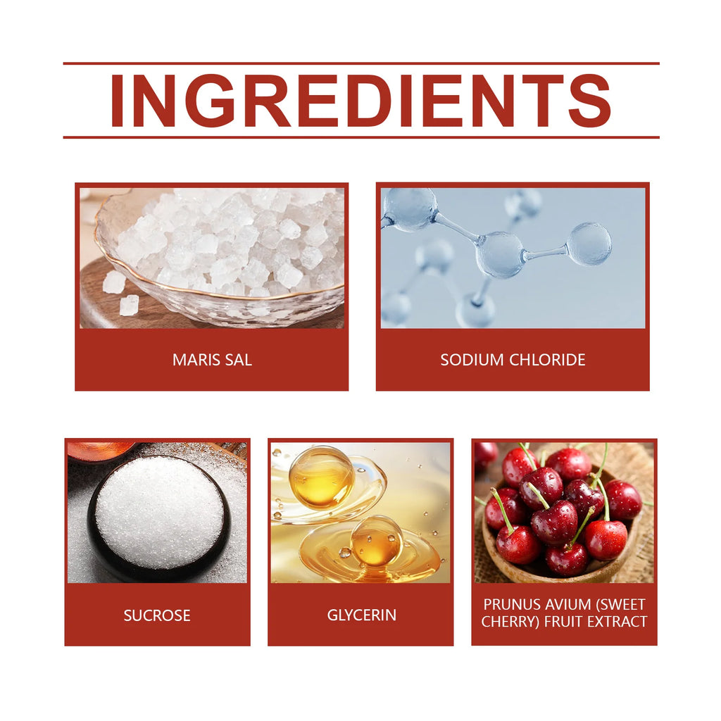Cherry Sugar Body Scrub for Smooth Skin - Exfoliating Set Scrubs Treatments Tidesmit