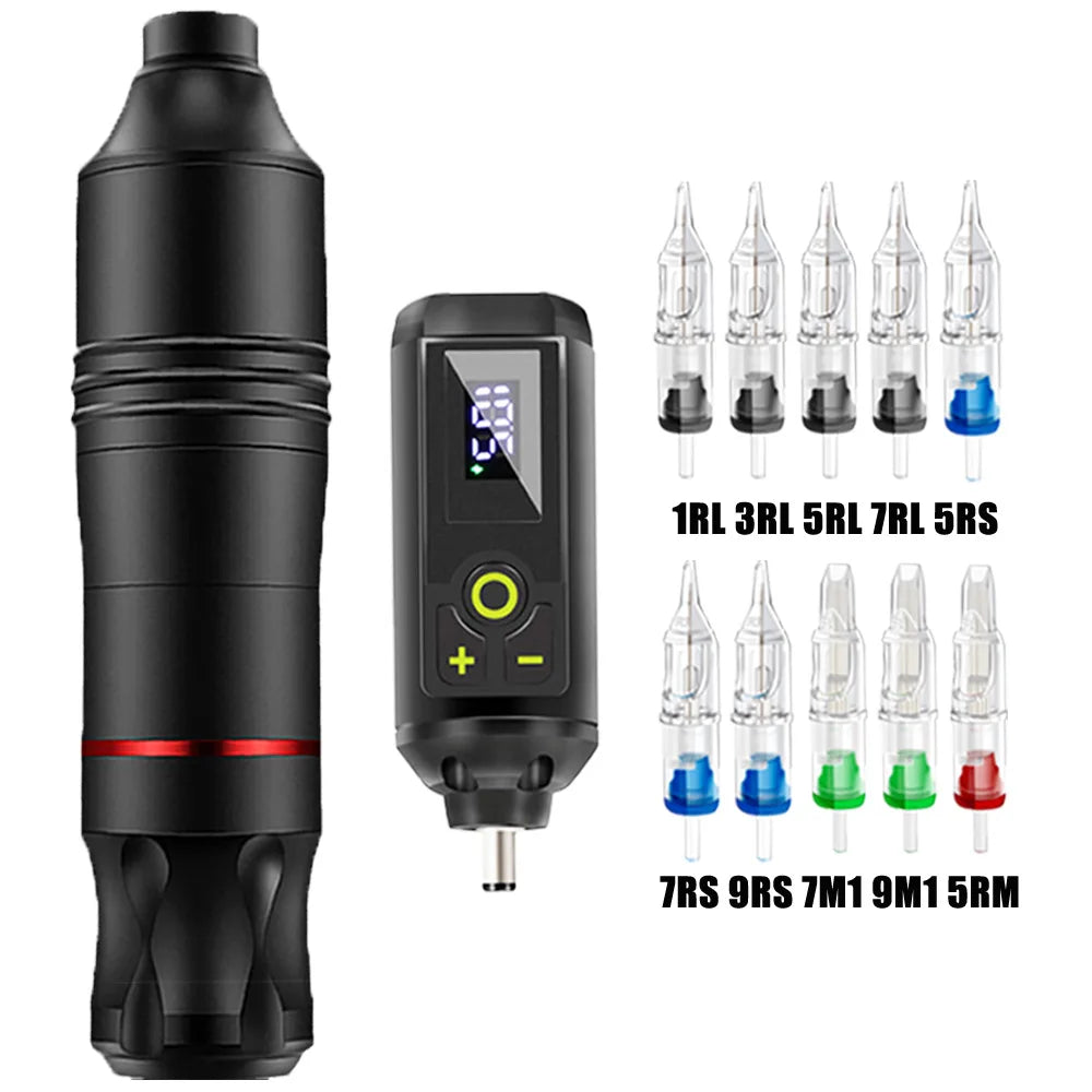 Professional Wireless Tattoo Machine Kit for PMU and Microblading Permanent Makeup Machines No Ink Pen Kit Tidesmit