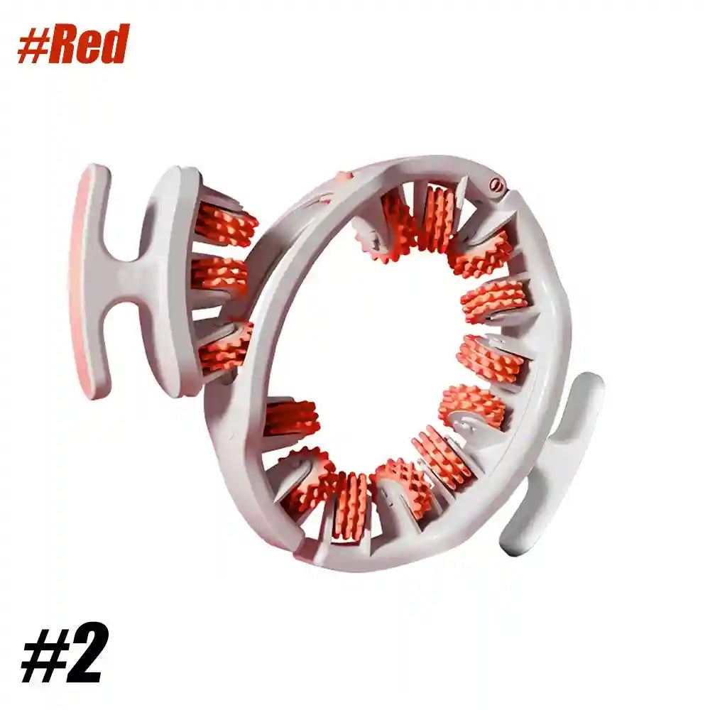 Cellulite Massage Roller for Deep Tissue Muscle Relief - Tidesmit Massage Roller Style 2 - Red Tidesmit